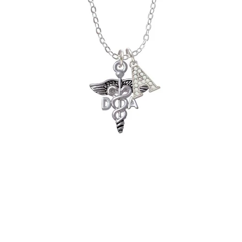 Caduceus - DA Crystal Initial - Sophia Necklace