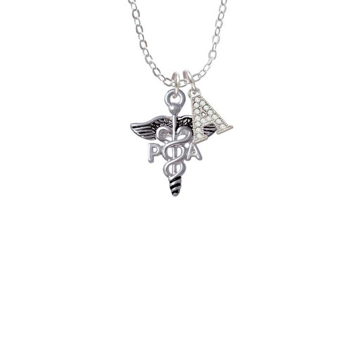Caduceus - PA Crystal Initial - Sophia Necklace