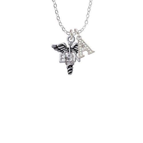 Caduceus - BSN Crystal Initial - Sophia Necklace