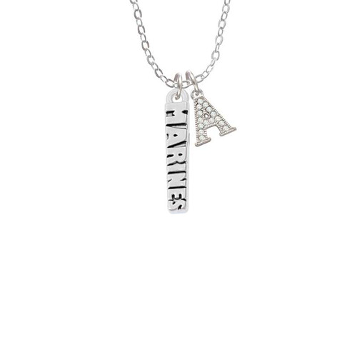 Marines Crystal Initial - Sophia Necklace