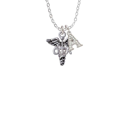 Caduceus - OTA Crystal Initial - Sophia Necklace