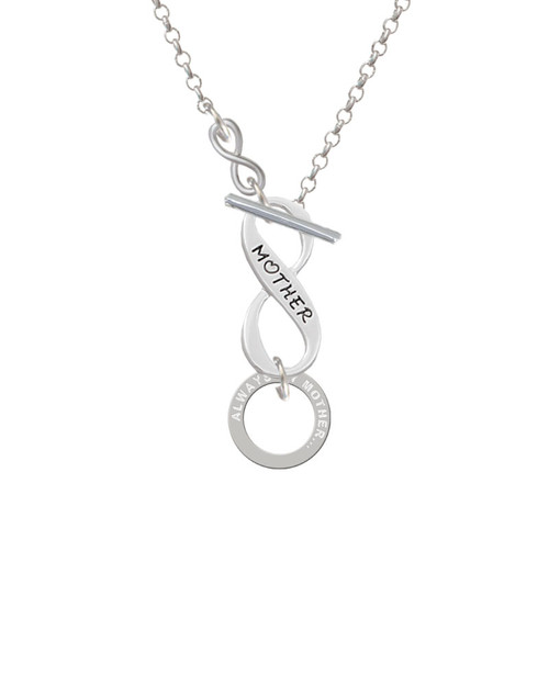 Always My Mother Eternity Ring To Infinity Mother Toggle Necklace