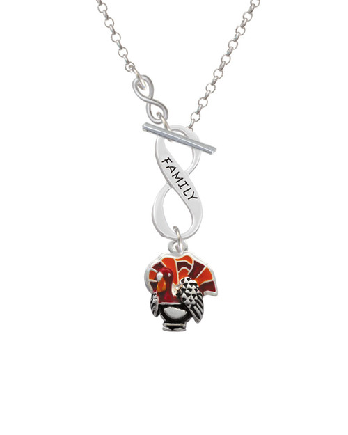 Turkey To Infinity Family Toggle Necklace