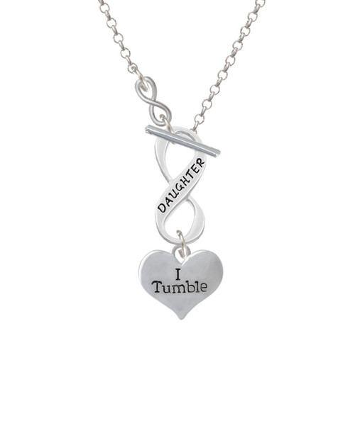 I Tumble Heart To Infinity Daughter Toggle Necklace