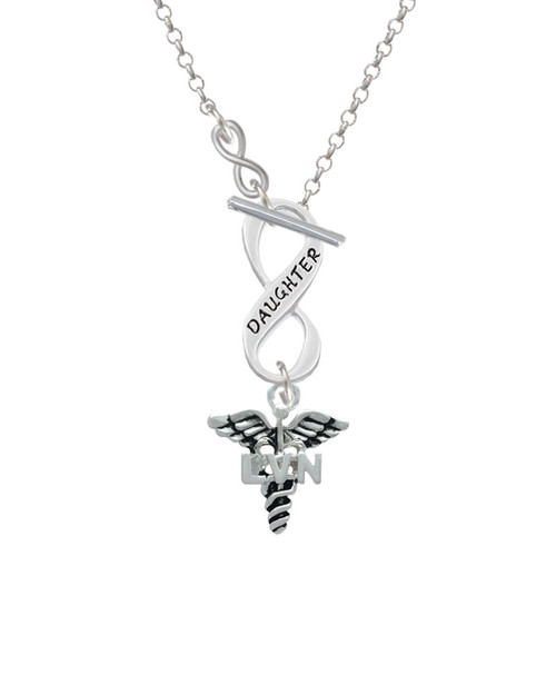 Caduceus - LVN To Infinity Daughter Toggle Necklace