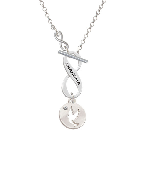Dove Disc To Infinity Grandma Toggle Necklace