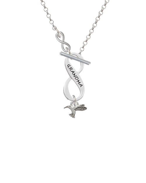 Mini Hummingbird To Infinity Grandma Toggle Necklace