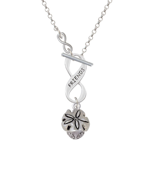 Sand Dollar Spinner To Infinity Friends Toggle Necklace