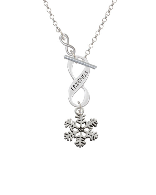 Snowflake To Infinity Friends Toggle Necklace