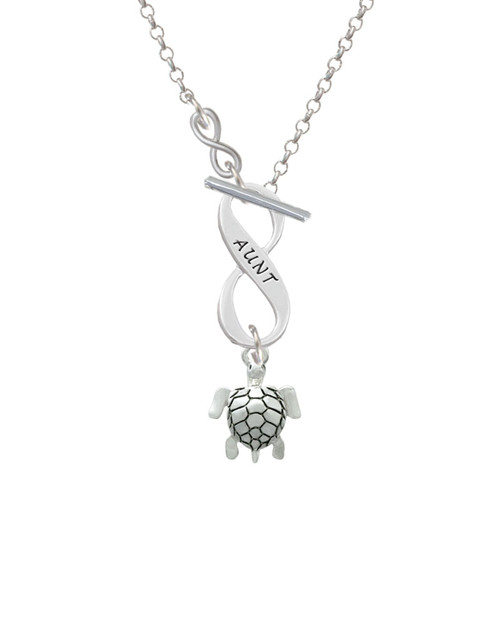 Sea Turtle To Infinity Aunt Toggle Necklace