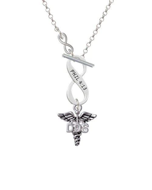 Caduceus - DDS To Infinity Philippians 4:13 Toggle Necklace