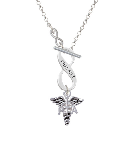 Caduceus - PTA To Infinity Philippians 4:13 Toggle Necklace