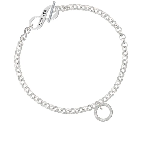 Mom Eternity Ring To Infinity Mother Toggle Bracelet