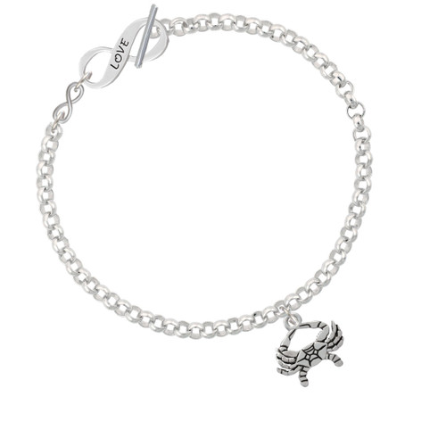 Crab To Infinity Love Toggle Bracelet