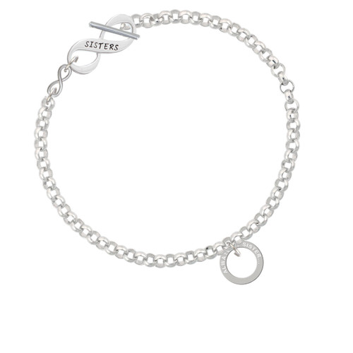 Always My Sister Eternity Ring To Infinity Sisters Toggle Bracelet