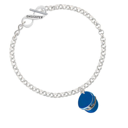 Blue Policeman's Hat To Infinity Daughter Toggle Bracelet