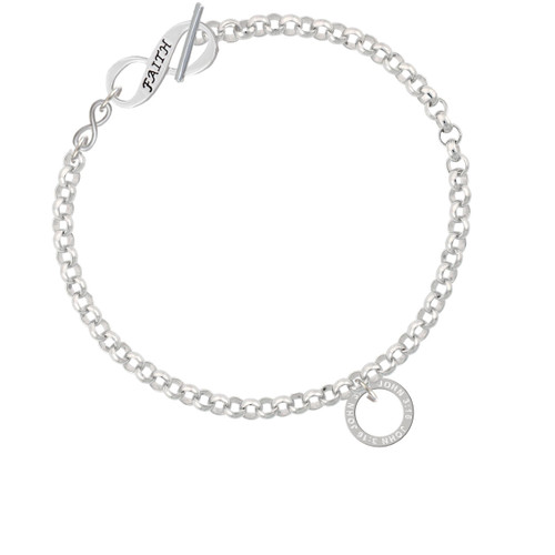 John 3:16 Eternity Ring To Infinity Faith Toggle Bracelet