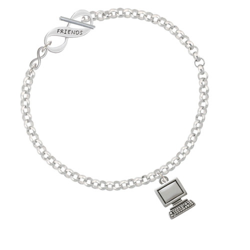 Computer To Infinity Friends Toggle Bracelet