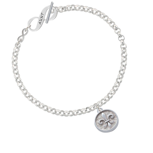 Fleur di Lis - Round Seal To Infinity Aunt Toggle Bracelet
