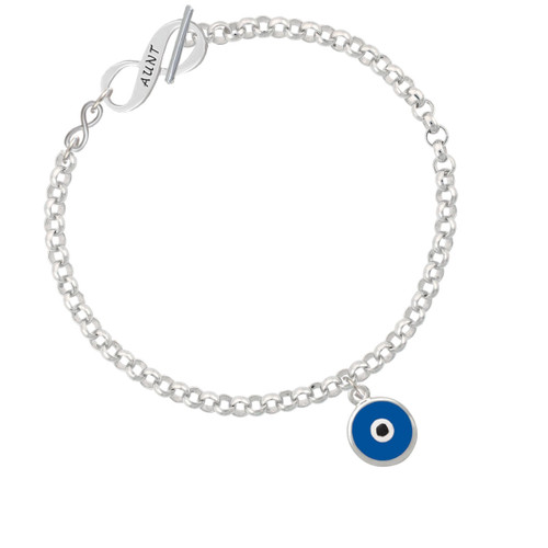 Blue Evil Eye Good Luck To Infinity Aunt Toggle Bracelet