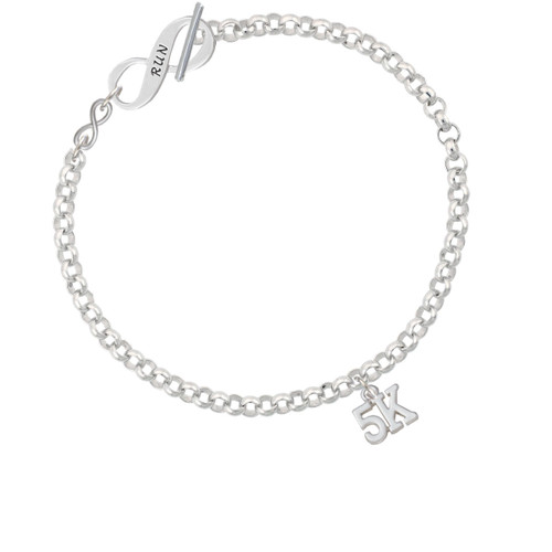 5K To Infinity Run Toggle Bracelet