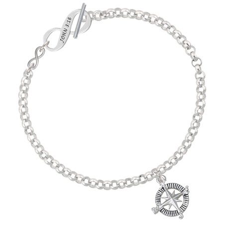 Compass To Infinity John 3:16 Toggle Bracelet