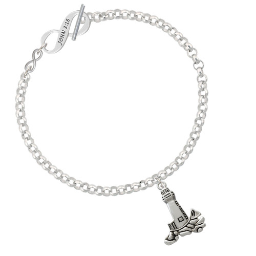 Antiqued Lighthouse To Infinity John 3:16 Toggle Bracelet