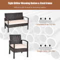 4-Piece Rattan Patio Sofa Set product image