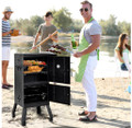 Vertical Charcoal BBQ Smoker with Removable Roasting Racks product image