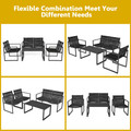4-Piece Patio Furniture Conversation Set with Loveseat product image