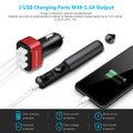 KOCASO® 3-Port 30W High-Speed Car Charger Adapter product image
