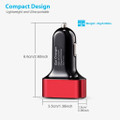 KOCASO® 3-Port 30W High-Speed Car Charger Adapter product image