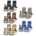 NewHome™ Zero Gravity Chairs with Cup Holders (Set of 2) product image