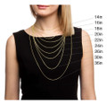 Solid .925 Sterling Silver 3 mm Italian Figaro Link Chain product image