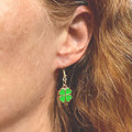 Handcrafted St. Patrick's Day Shamrock Dangle Earrings product image