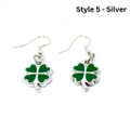 Handcrafted St. Patrick's Day Shamrock Dangle Earrings product image