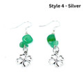 Handcrafted St. Patrick's Day Shamrock Dangle Earrings product image
