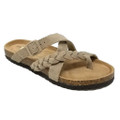 GaaHuu™ Women's Leather Crisscross Sandals with Arch Support Footbed product image