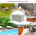Rattan 88-Gallon Garden Patio Storage Box product image