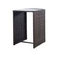 Rattan 3-Piece Nesting Cushioned Outdoor Patio Set product image
