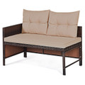 Patio Rattan Wicker Conversation Sofa Set product image