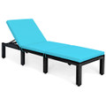Outdoor Height-Adjustable Patio PE Rattan Chaise Lounges (Set of 2) product image