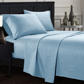 4-Piece Brushed Microfiber Dobby Striped Sheet Set product image