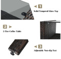 Rattan 4-Piece Loveseat Patio Furniture Set product image