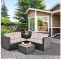 Rattan 4-Piece Outdoor Patio Furniture Set product image