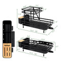 2-Tier Collapsible Dish Rack with Removable Drip Tray product image