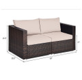 Rattan Outdoor 4-Piece Patio Sofa Set product image