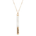 Natural Stone Pendant Bar Necklace product image