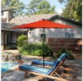 9-Foot Solar LED Crank Patio Umbrella product image