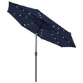 9-Foot Solar LED Crank Patio Umbrella product image